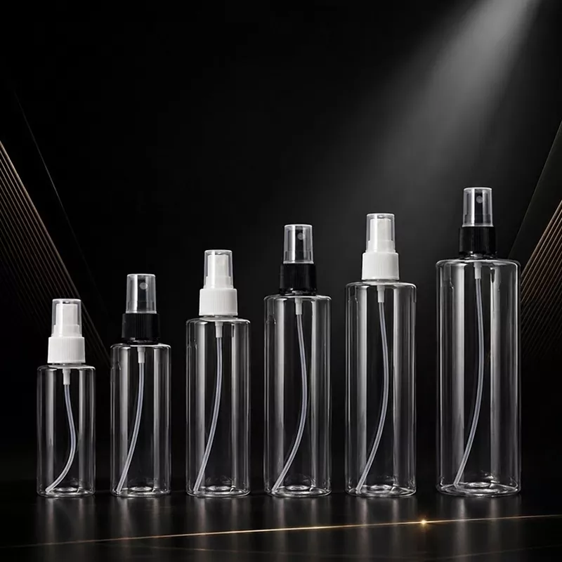 زجاجة رذاذ بكتف مسطح من PE Fine-Mist